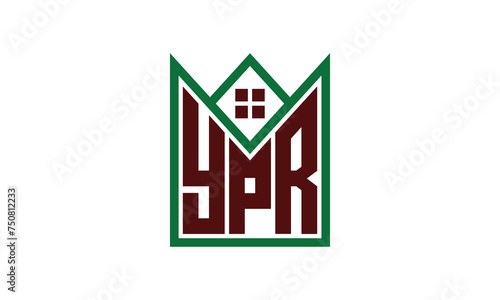 YPR initial letter real estate builders logo design vector. construction, housing, home marker, property, building, apartment, flat, compartment, business, corporate, house rent, rental, commercial