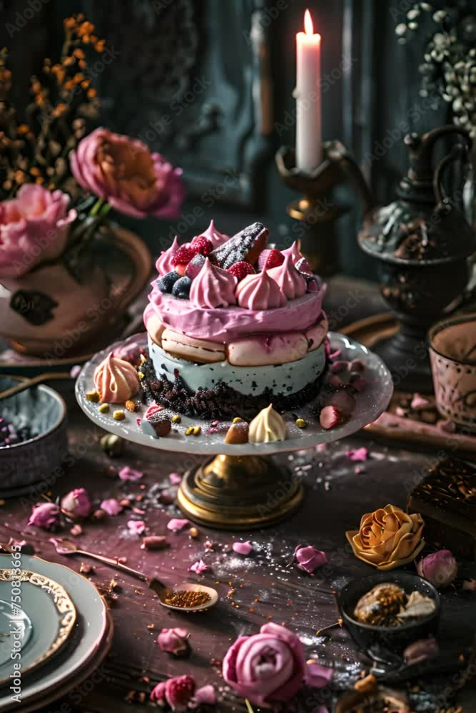 delicious food focus creamy cake still life delicious food focus creamy cake still life