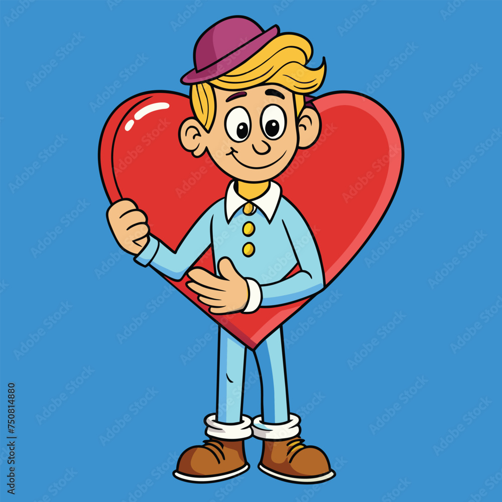 illustration of a lover boy 