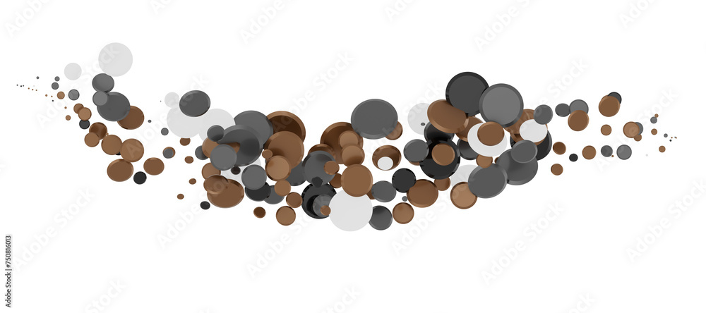 Cascading Celebration: Striking 3D Illustration Showcasing an Abundance of gold Confetti Cascading Celebration: Striking 3D Illustration Showcasing an Abundance of gold Confetti