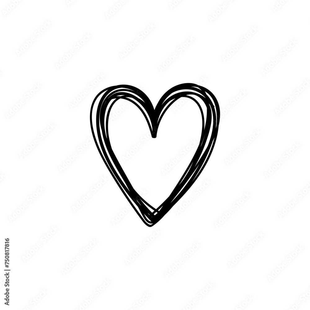 Doodle heart isolated on white background. Vector hand-drawn illustration. Perfect for Valentines Day designs, cards, decorations. Doodle heart isolated on white background. Vector hand-drawn illustration. Perfect for Valentines Day designs, cards, decorations.