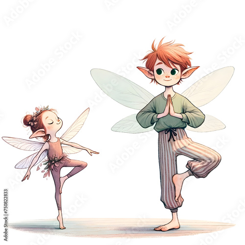 Fairy and Pixie favarite activities clipart watercolor PNG  © สุณิกาณฐ์ ซีมากร