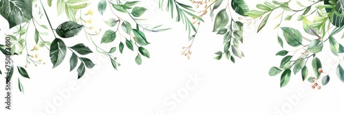 Herbal Twigs and Branches Wreath Wedding Invitation Cards on White Background Generative AI