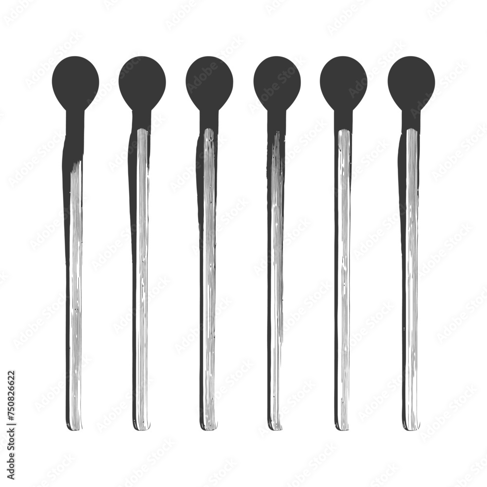 Silhouette wooden matches black color only Silhouette wooden matches black color only