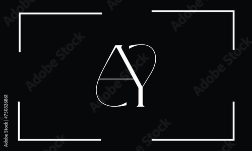 AY, YA, A, Y, Abstract Letters Logo Monogram