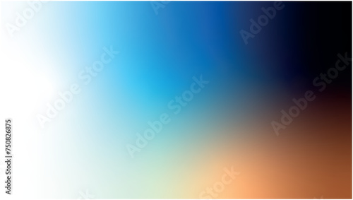 colorful background of orange, blue, white with copy space