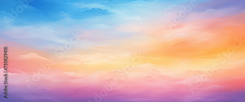 Sunrise gradient painting the sky with vibrant hues  stirring inspiration for graphic designers with its radiant colors.