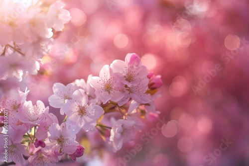 pink cherry blossom in spring