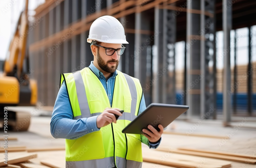 Business concept, work of engineers in factory Business concept, work of engineers in factory