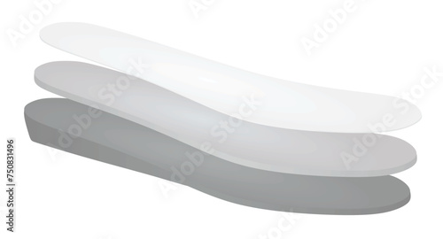 Shoe inserts layers. vector illustration