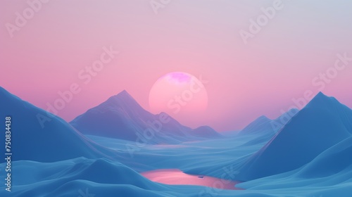 A 4K HD canvas of simplicity, with soft gradients and minimalistic shapes coming together to form a soothing and contemporary desktop background.