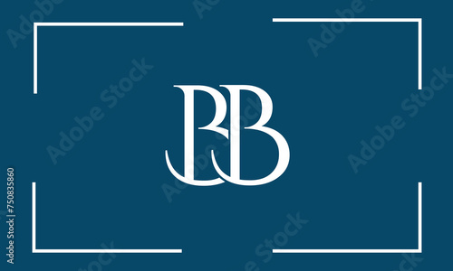 B, BB, Abstract Letters Logo Monogram