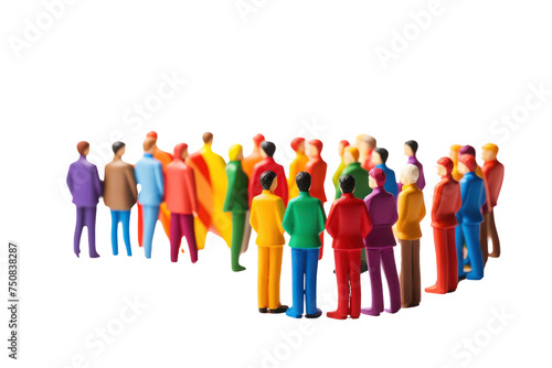 The LGBTQIA community is celebrating diversity. Showing gender diversity Promotes gender equality.Isolated on a transparent background.