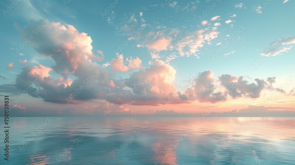 Obraz premium Sun Shining Through Clouds in Sky