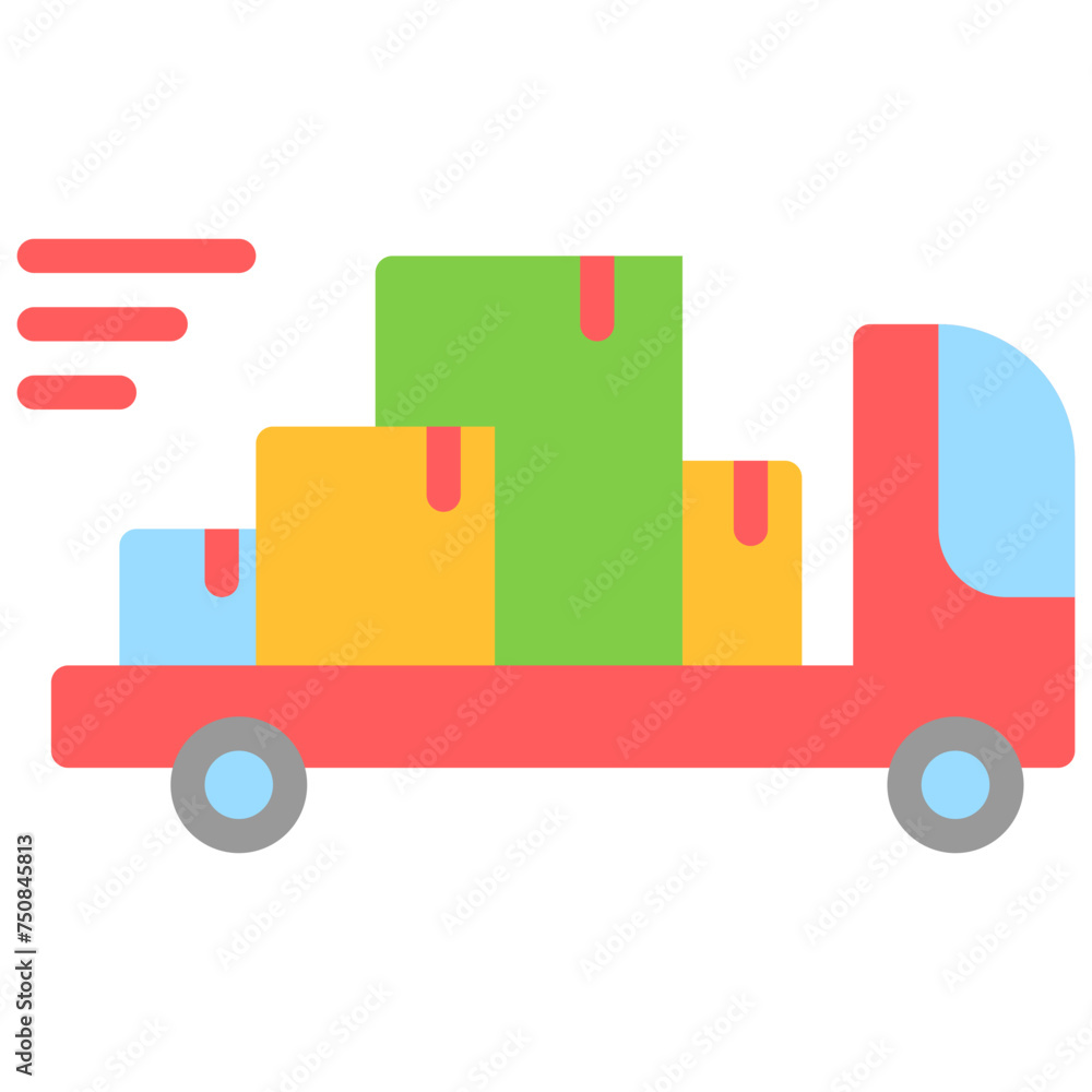 shipping flat style icons shipping flat style icons