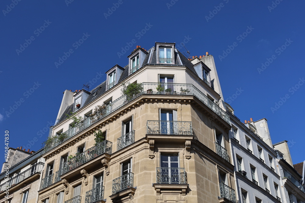 real estate in Paris , haussmannian building