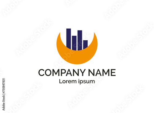 Business Consulting agency logo template, vector illustration. 
