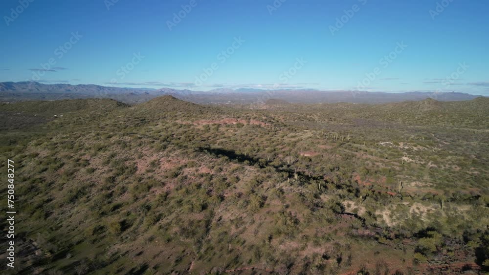 Aerial above beautiful green desert in Wickenburg Arizona.mov Aerial above beautiful green desert in Wickenburg Arizona.mov