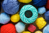 Group of colorfulwool balls