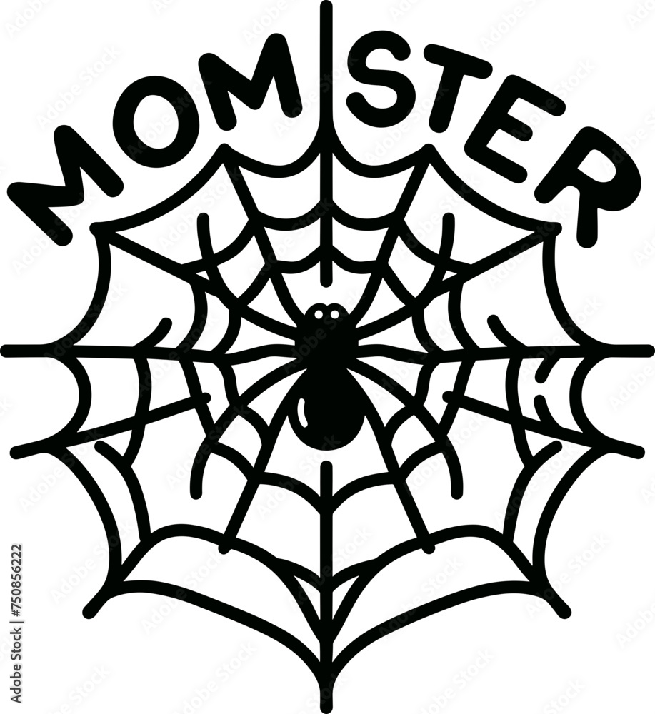 Fototapeta premium Momster Spider Web