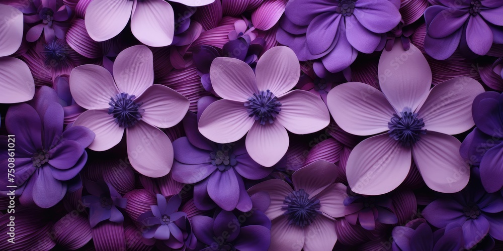 Beautiful collage background of purple flowers Beautiful collage background of purple flowers
