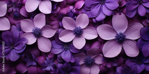  Beautiful collage background of purple flowers