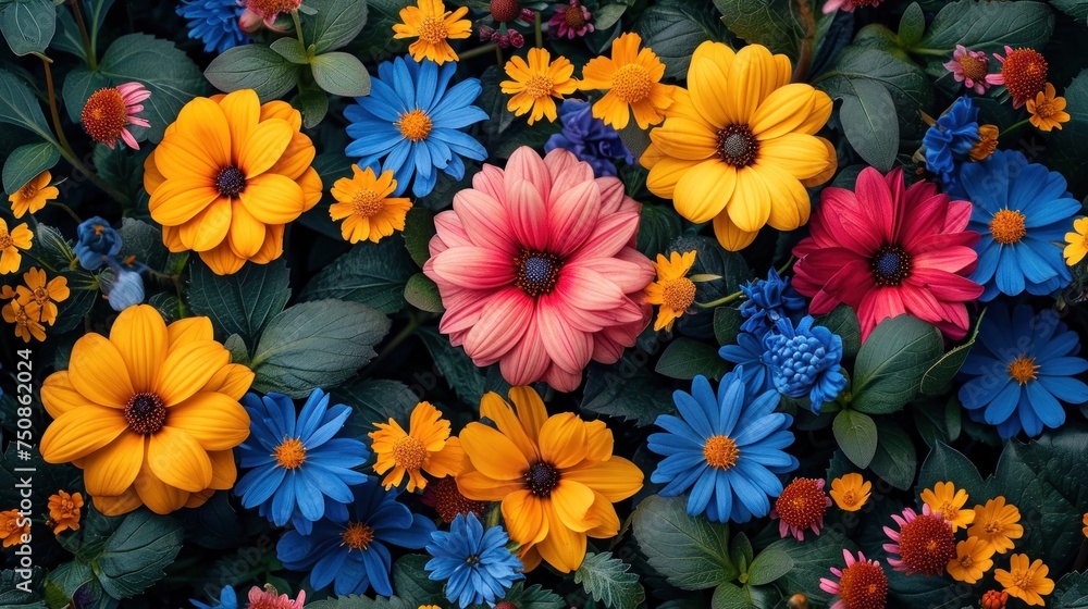 Flowers in the garden Background Flowers in the garden Background