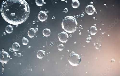 A close up of a bunch of bubbles floating in the air, Air bubbles in water are like tiny pockets of air that float to the surface