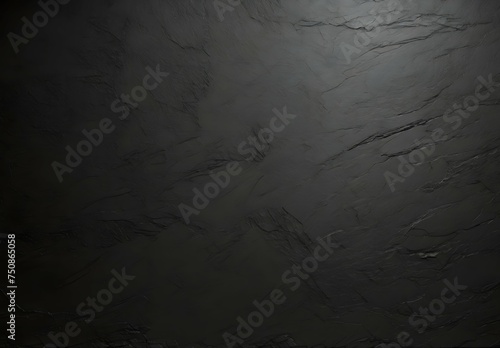 Dark grey black slate background or texture photo