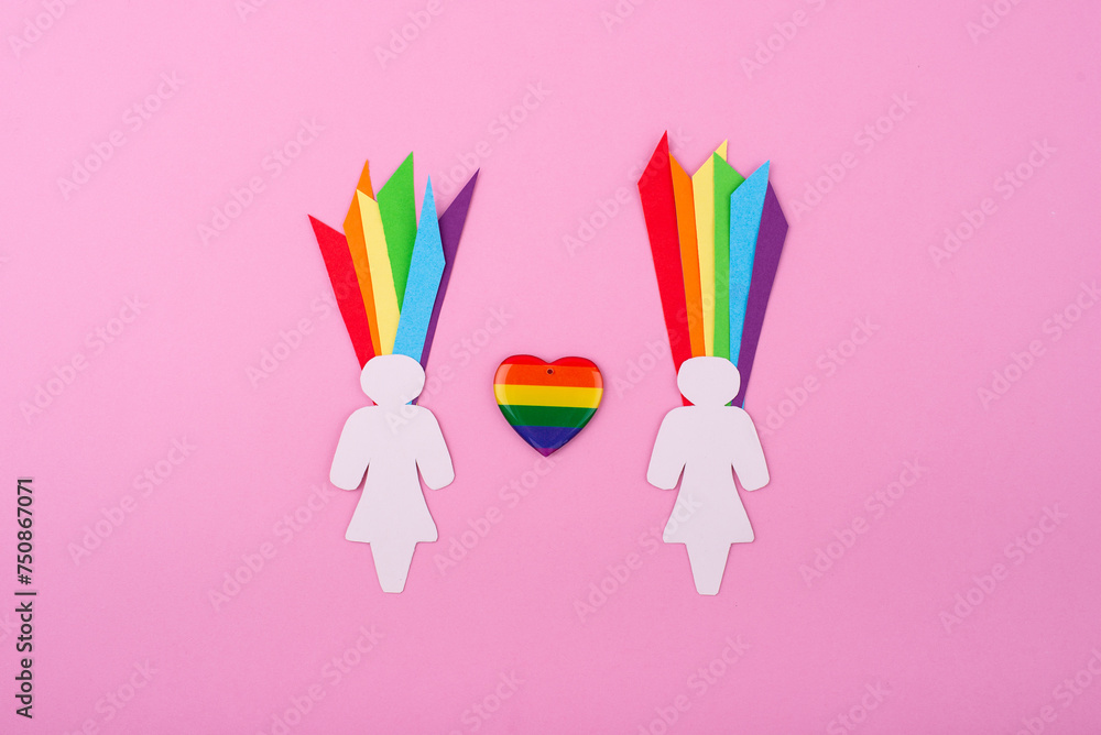 Pride month concept with LGBTQ flag Pride month concept with LGBTQ flag