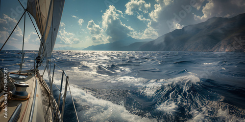 on a sailboat off the coast © Jonas Weinitschke