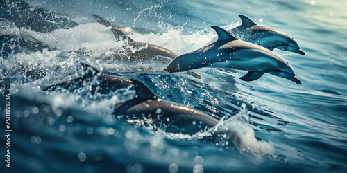 a group of dolphins 