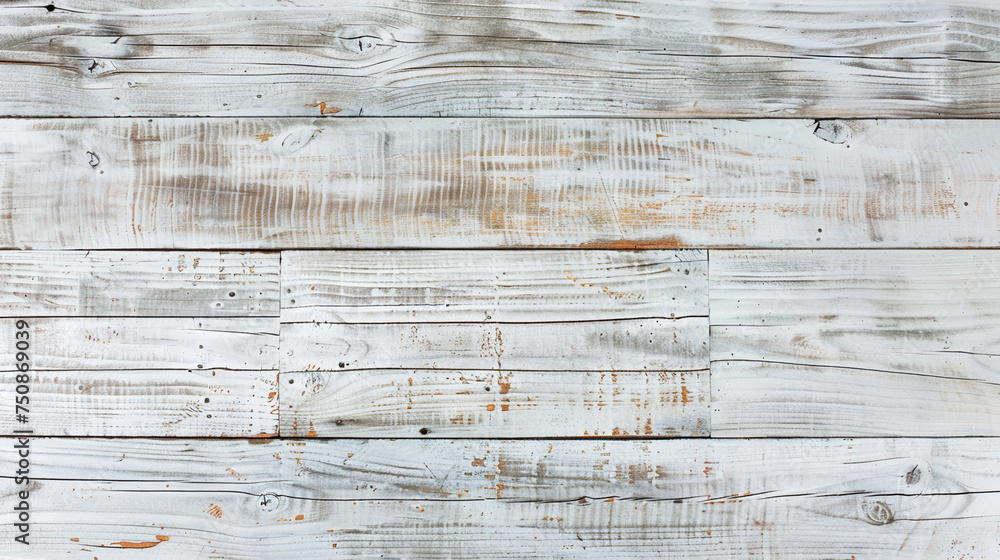 Naklejka premium white washed wood background. white wood board old style abstract background