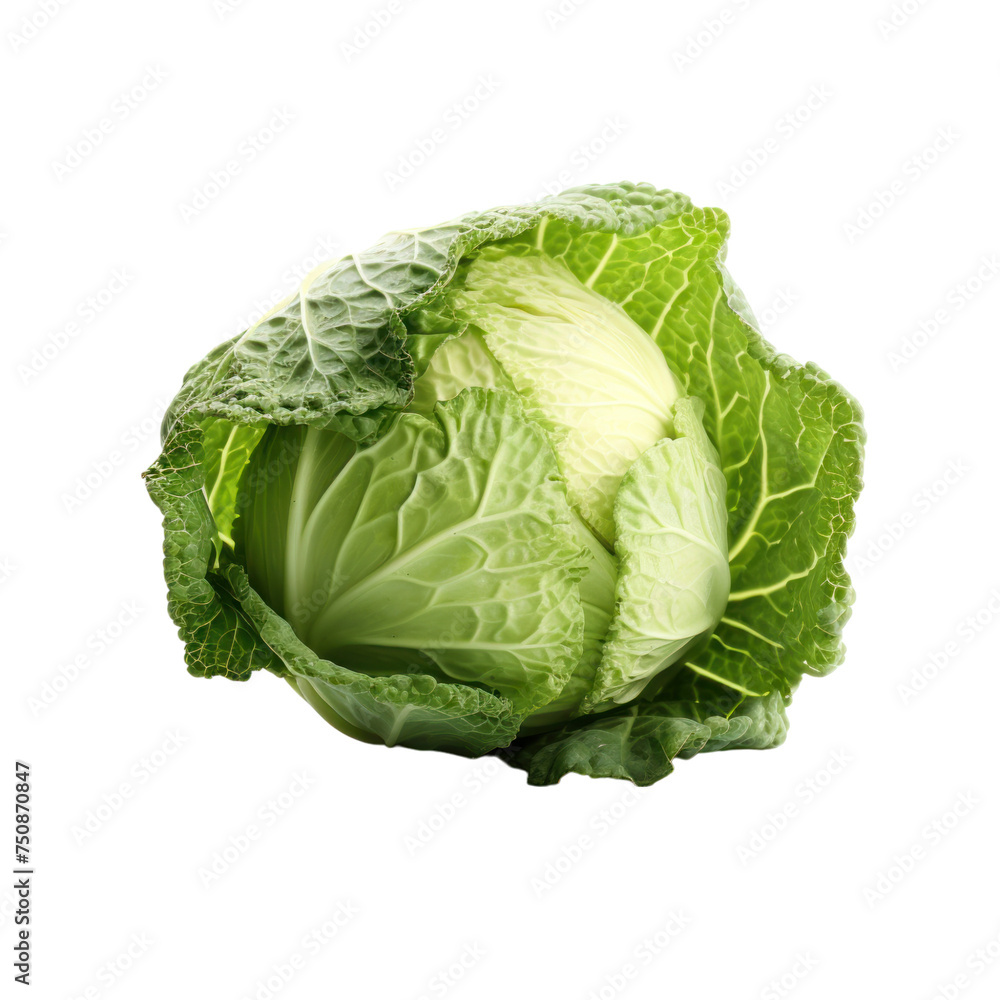 Obraz premium Cabage Isolated on transparent background