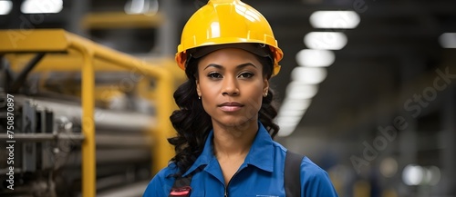 Close-up photograph capturing a young woman engineer  © Nw Studio