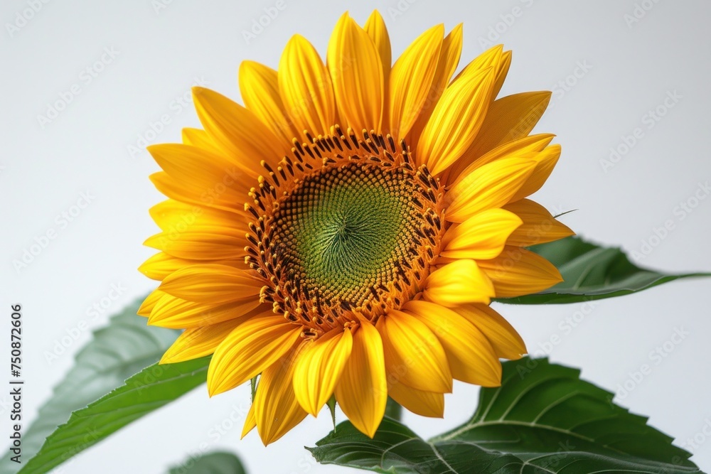 Fototapeta premium Sunflower on a White background