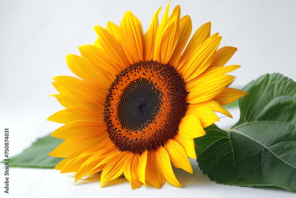 Sunflower on a White background Sunflower on a White background