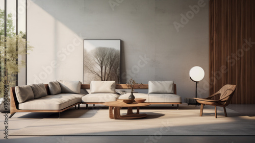 A modern living room with customizable furniture that can be tailored to your taste and style