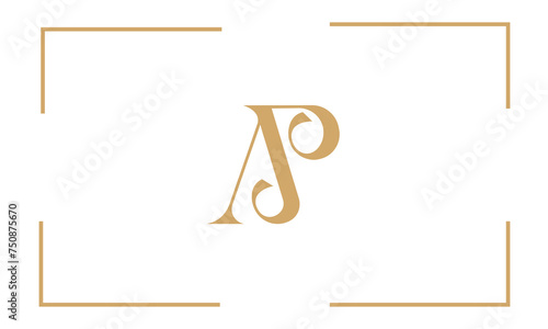 AP, PA, A, P, Abstract Letters Logo Monogram