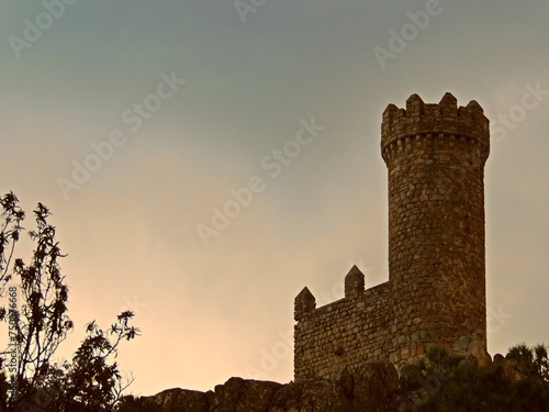 The Tower of Lodones, in Torrelodones, Madrid, Spain photo