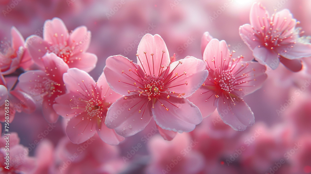 Beautiful flowering Japanese cherry - Sakura. Background with flowers on a spring day. Beautiful flowering Japanese cherry - Sakura. Background with flowers on a spring day.