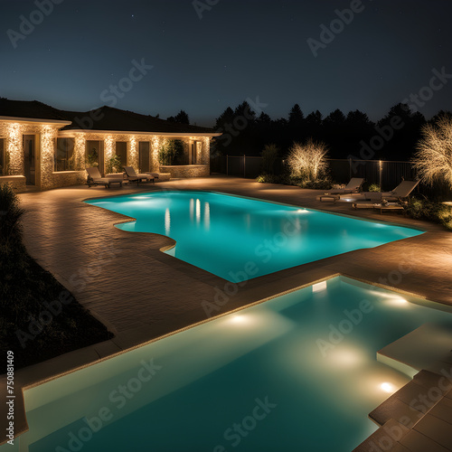 swimming pool at night © Tiago