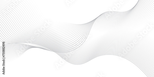 Abstract white and light gray wave modern soft luxury texture with smooth and clean vector business background lines wave abstract stripe banner design
