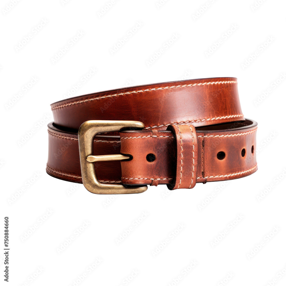 leather belt Isolated on transparent background leather belt Isolated on transparent background
