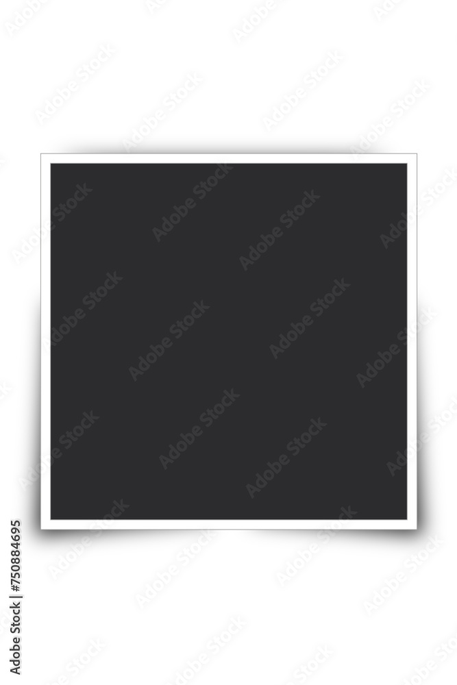 Photo frame mockup design with shadow corners Photo frame mockup design with shadow corners