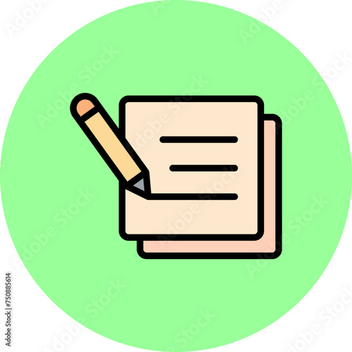 Planning Line Filled Circle Icon