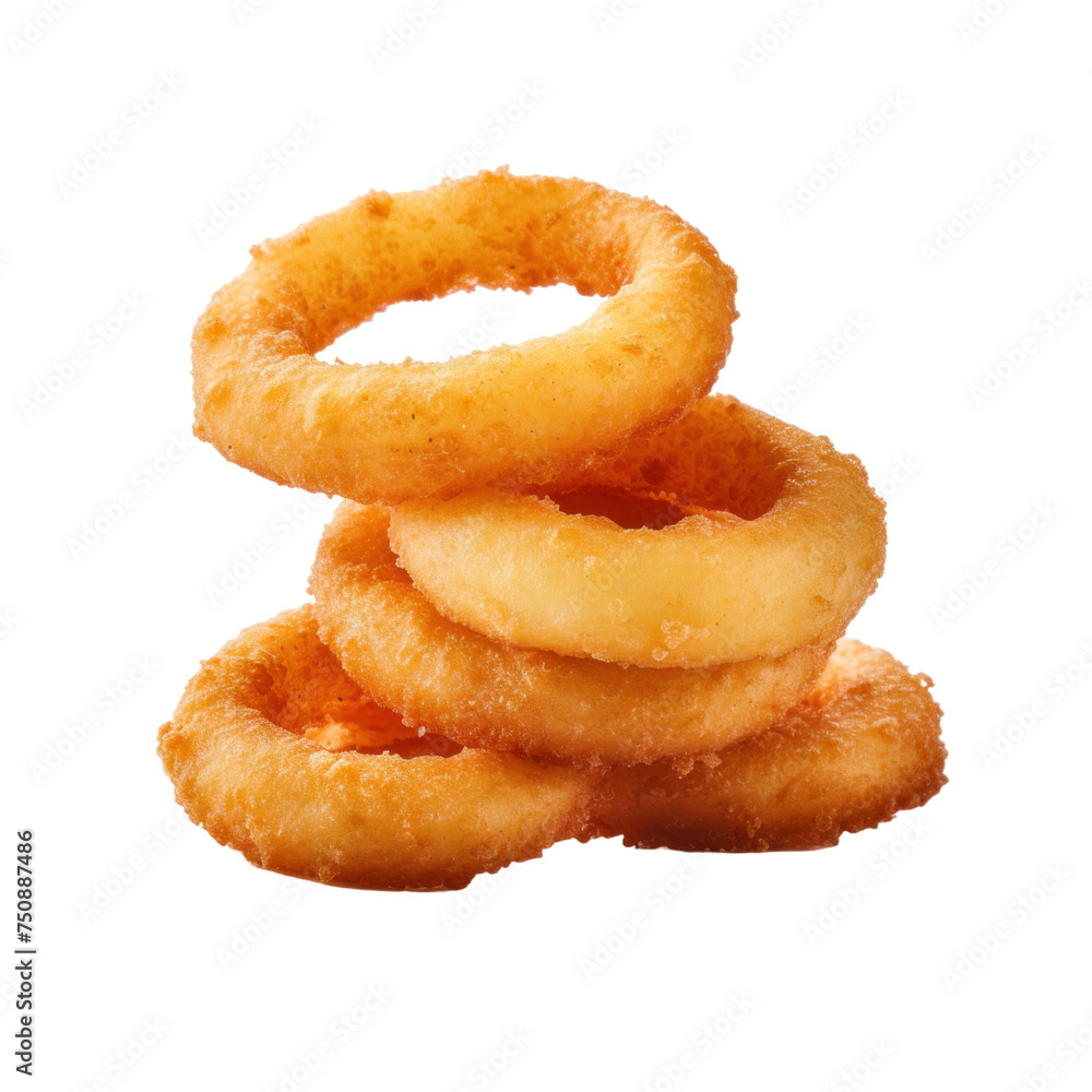 Onion Rings isolated on transparent background Onion Rings isolated on transparent background
