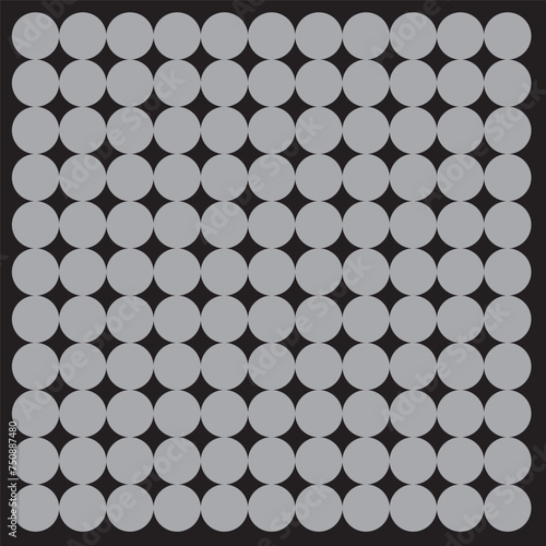 Fototapeta Naklejka Na Ścianę i Meble -  Seamless black dots background. Seamless pattern halftone transition with black dots. Halftone dots on transparent background. dots texture