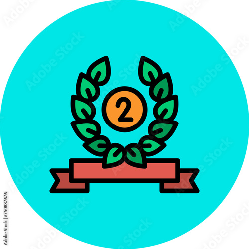 Reward Line Filled Circle Icon