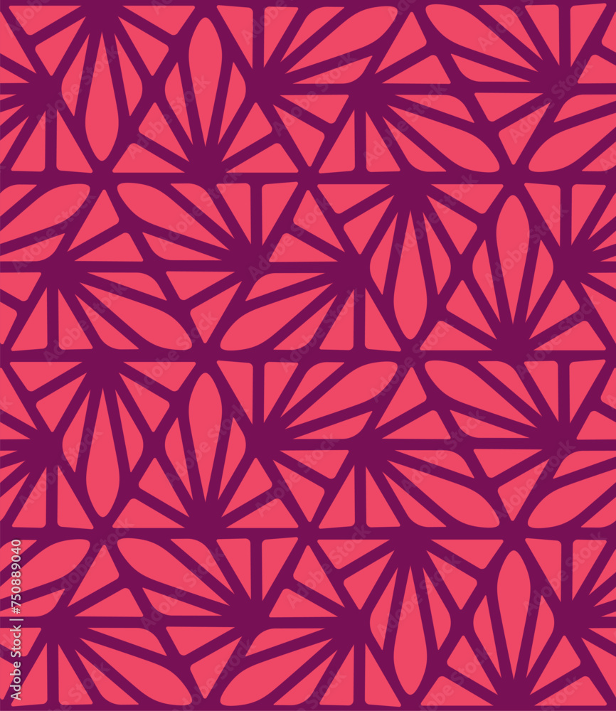 Cute seamless red pattern with lots of triangles Cute seamless red pattern with lots of triangles